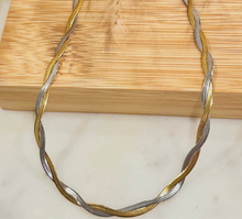 Load image into Gallery viewer, Twisted Herringbone Necklace
