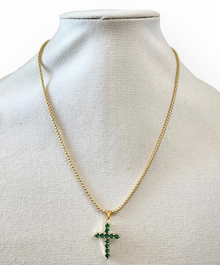 Rollo Cross Necklace