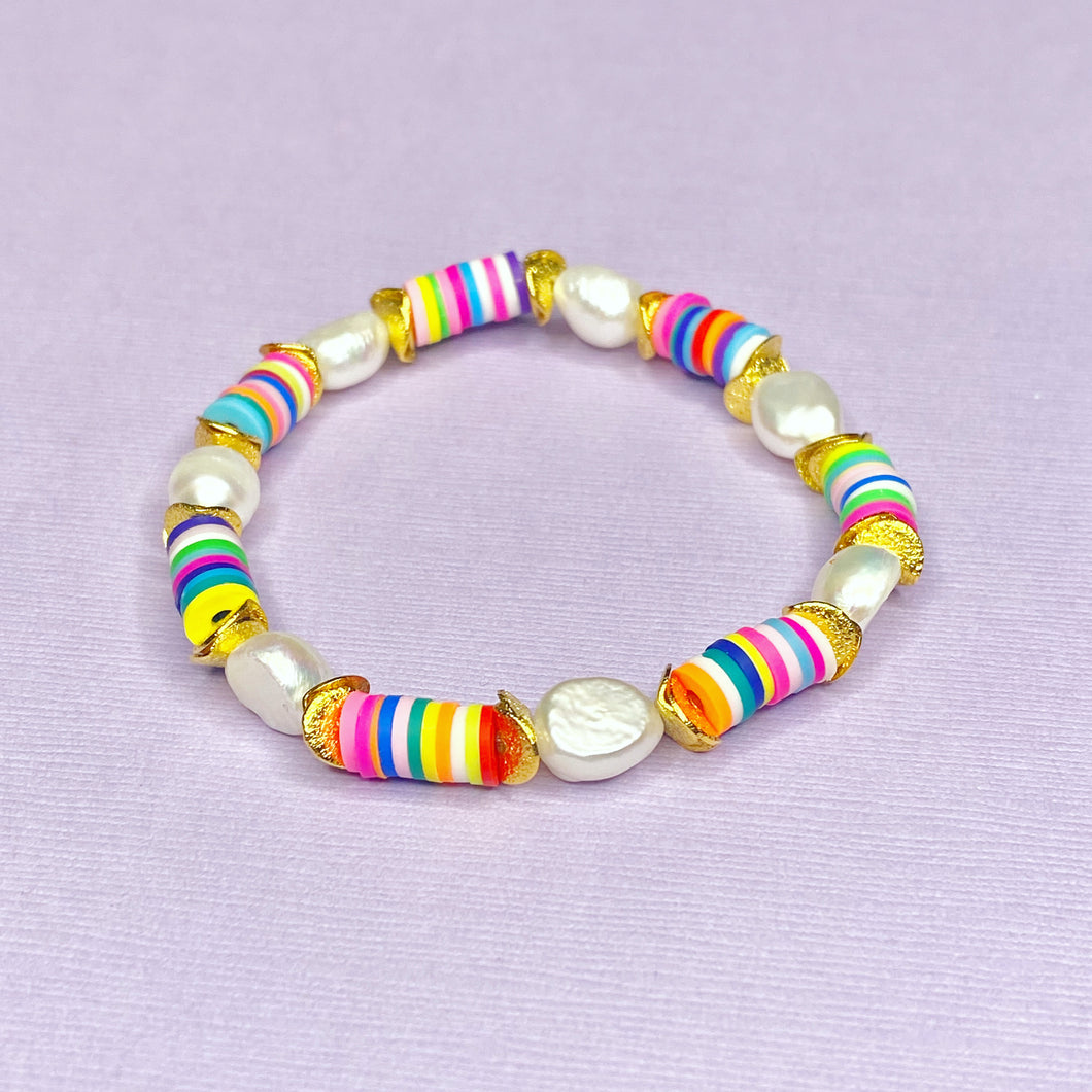 Rainbows & Pearls Bracelet