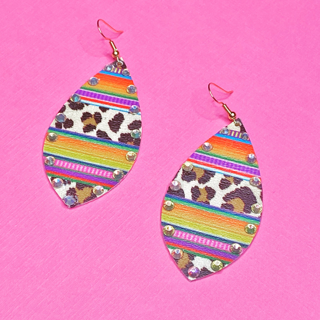 Leopard & Sarape Earrings