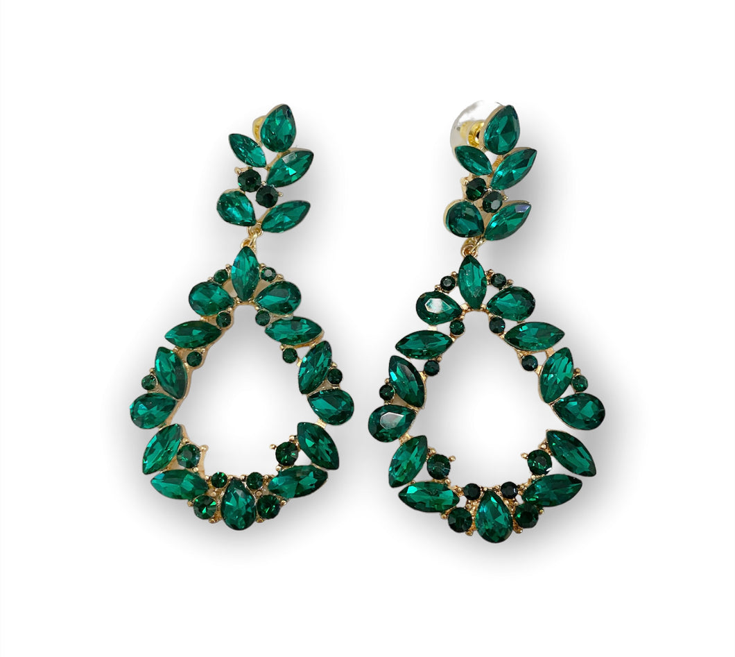 Gold And Emerald Earrings