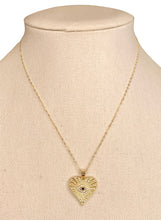 Load image into Gallery viewer, Heart Evil Eye Necklace
