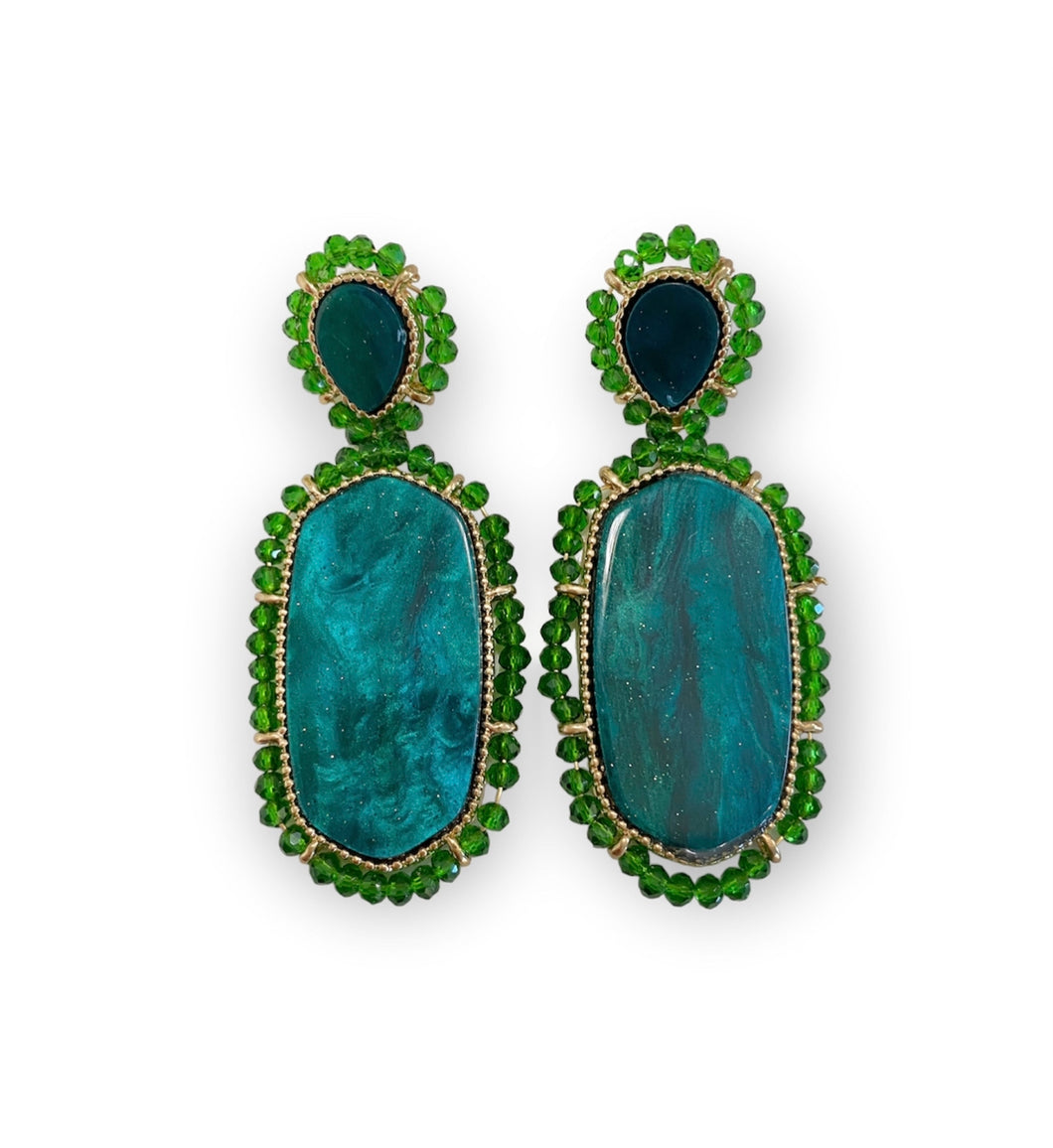 Emerald Inspired Earrings